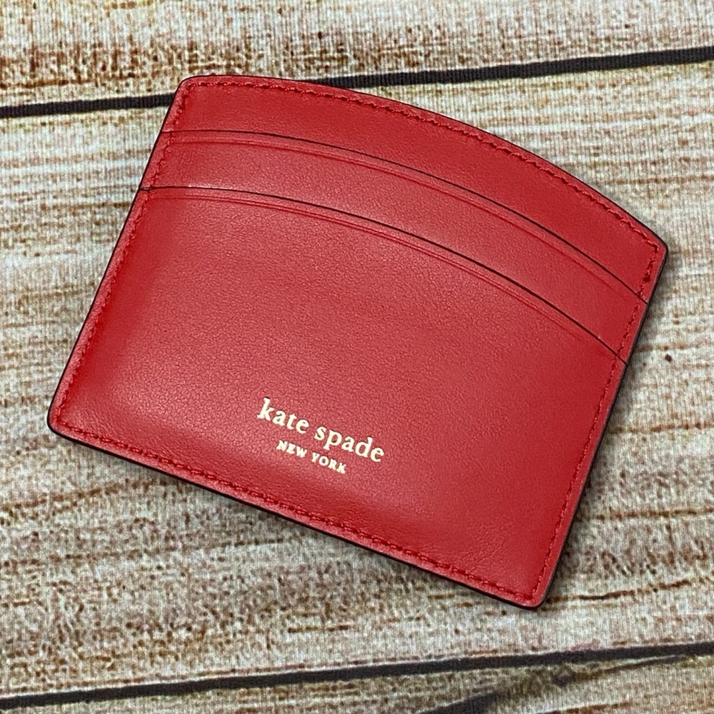 Kate Spade NWT “Tiny Elephant” Red Card Holder - Picture 4 of 11
